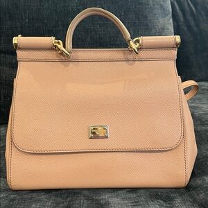 Dolce and Gabbana Large Sicily Bag in Dauphine Calfskin